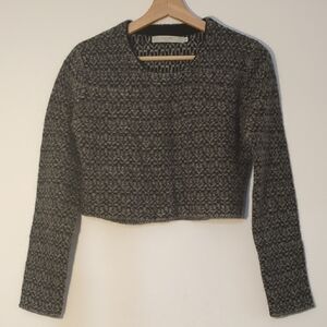 Elegant Black and Gray Women's Sweater